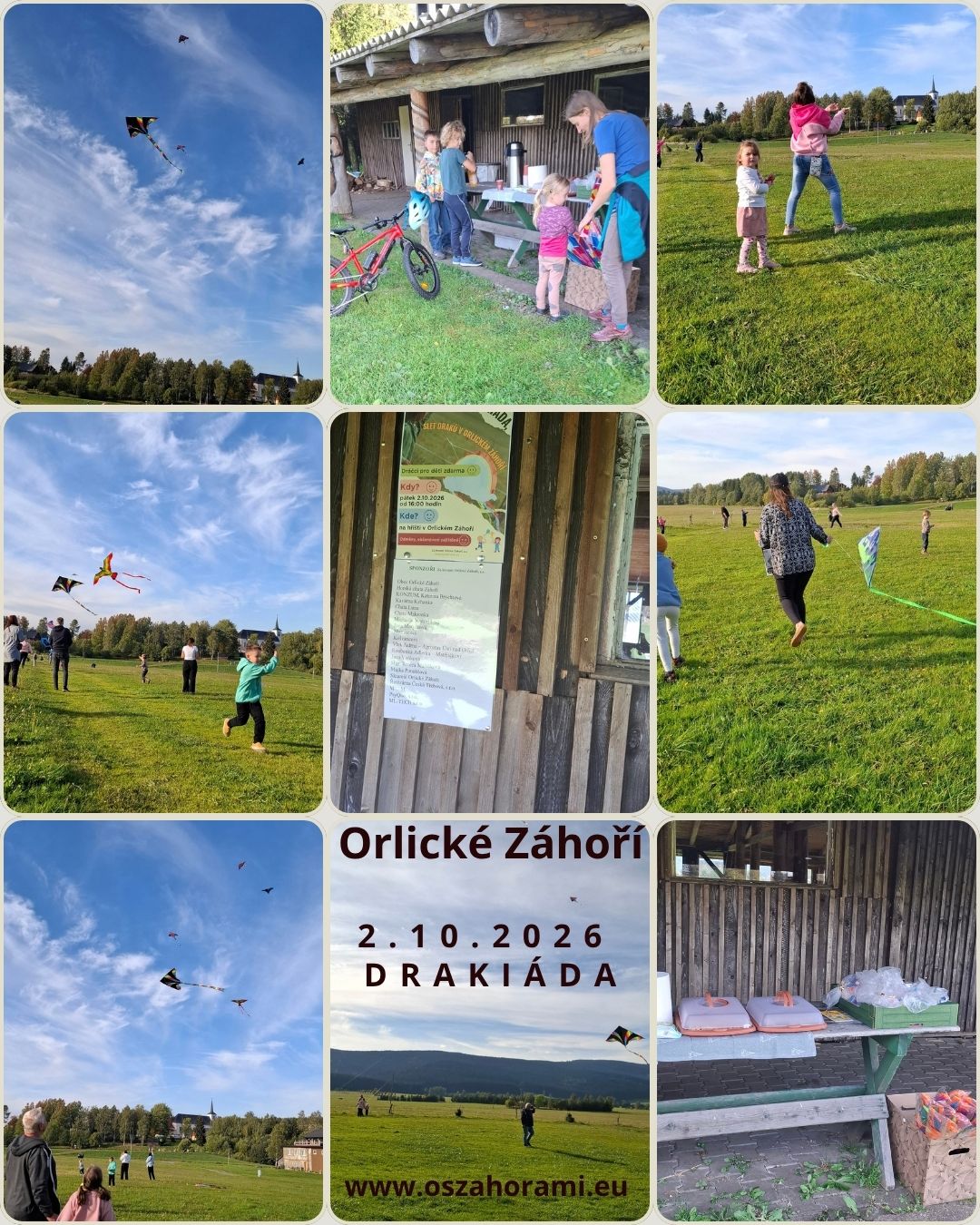 2.10.2026 Drakiáda, slet draků v Orlickém Záhoří 